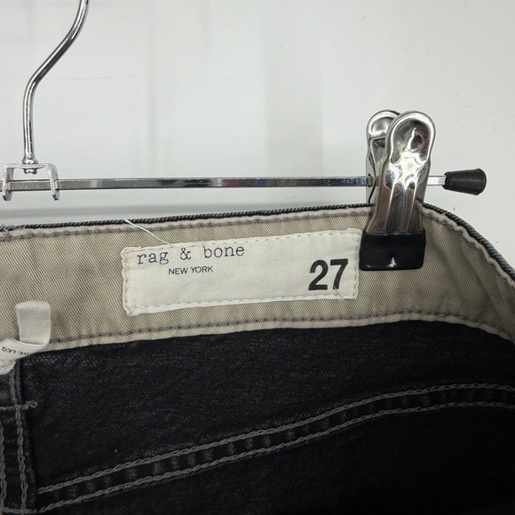 rag & bone Black Wide Leg Flare Jeans - Picture 5 of 14